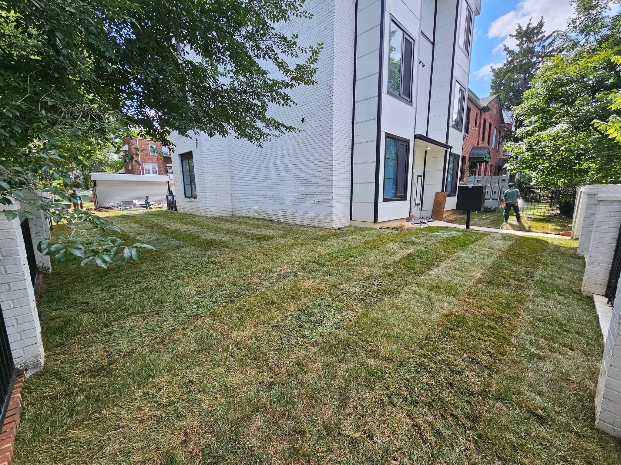 Commercial property lawn maintenance in the Wichita Kansas metro area by Prestige Lawn Care